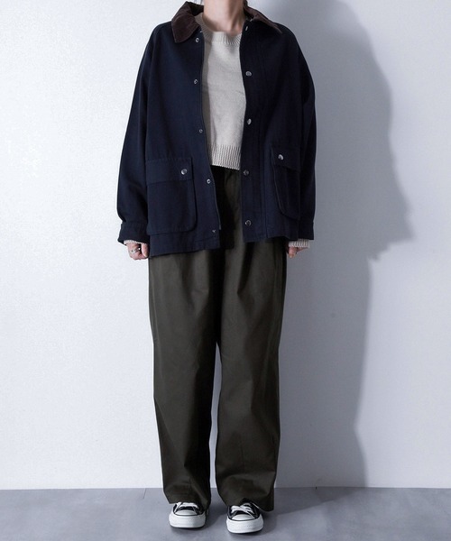 【セール】Z-2-SP 8D1 ショート丈 ボートネック クルーネック ニット ボリュームスリーブ シンプル 定番 ニット クロップド丈（ニット/セーター）｜CALIFORNIA OUTFITTERS（カリフォルニア アウトフィッターズ）