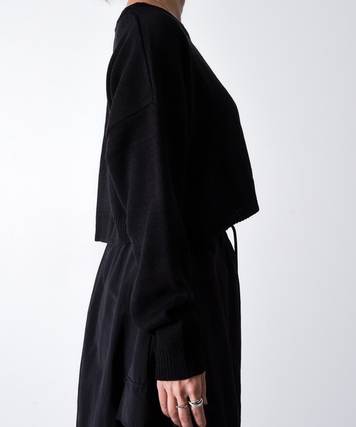 【セール】Z-2-SP 8D1 ショート丈 ボートネック クルーネック ニット ボリュームスリーブ シンプル 定番 ニット クロップド丈（ニット/セーター）｜CALIFORNIA OUTFITTERS（カリフォルニア アウトフィッターズ）