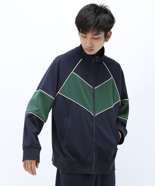 Anui（アニュイ）の「【TGC teen 着用アイテム/UNISEX】ルーズトラックジャケット（ナイロンジャケット・レディース・ブラック/ネイビー・S/M）」の21枚目の写真