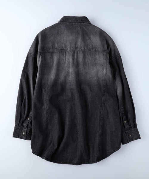 BACK NUMBER】フラップポケットデニムシャツ（シャツ/ブラウス）｜BACK