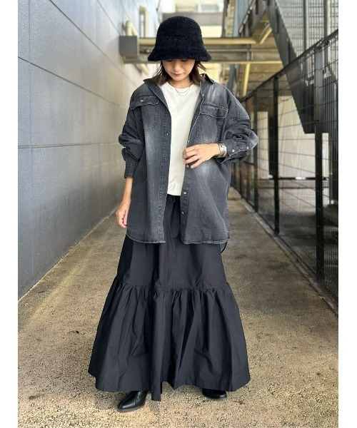 BACK NUMBER】フラップポケットデニムシャツ（シャツ/ブラウス）｜BACK