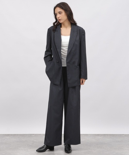 LAKOLE（ラコレ）の「2タックワイドスラックス / 976007（スラックス・レディース・ネイビー系8/ブラック/グレー・SMALL/MEDIUM）」の11枚目の写真