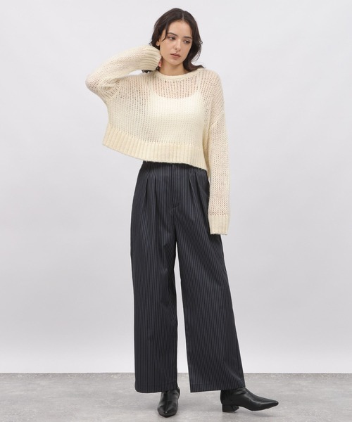 LAKOLE（ラコレ）の「2タックワイドスラックス / 976007（スラックス・レディース・ネイビー系8/ブラック/グレー・SMALL/MEDIUM）」の12枚目の写真