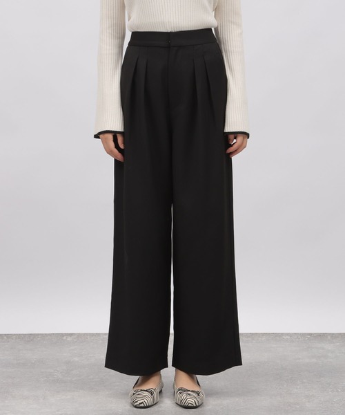 LAKOLE（ラコレ）の「2タックワイドスラックス / 976007（スラックス・レディース・ネイビー系8/ブラック/グレー・SMALL/MEDIUM）」の15枚目の写真