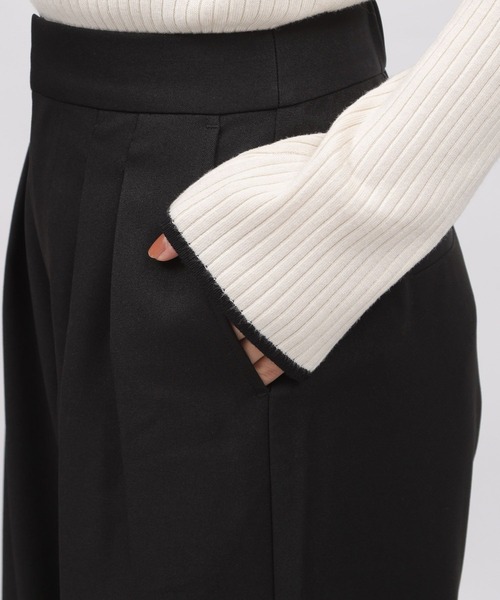 LAKOLE（ラコレ）の「2タックワイドスラックス / 976007（スラックス・レディース・ネイビー系8/ブラック/グレー・SMALL/MEDIUM）」の19枚目の写真