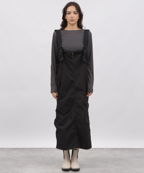 LAKOLE（ラコレ）の「サス付カーゴJスカート / 983329（ジャンパースカート・レディース・ブラック/カーキ・SMALL/MEDIUM）」の8枚目の写真