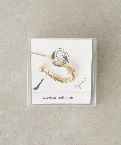 aquvii（アクビ）の「アクビ oyster earcuff（イヤーカフ・レディース・ゴールド・フリー）」の4枚目の写真