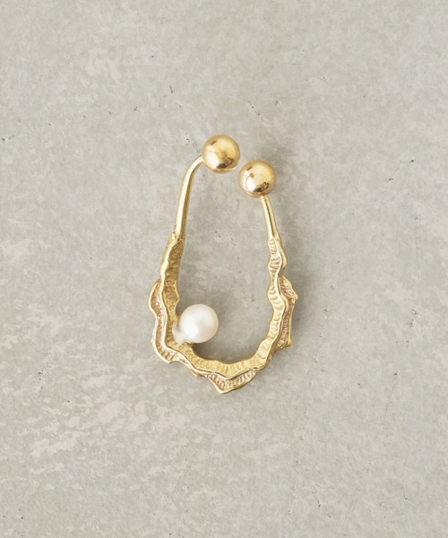 aquvii（アクビ）の「アクビ oyster earcuff（イヤーカフ・レディース・ゴールド・フリー）」の5枚目の写真
