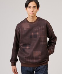 ◆【Down Fabric】パッチワークパターン スウェット