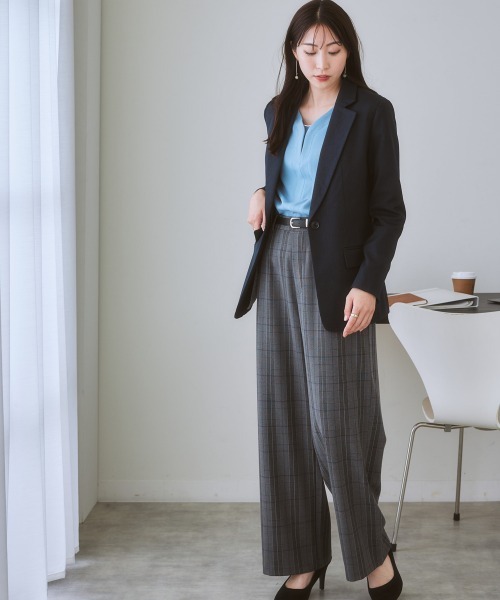 7days Life Styling（セブンデイズライフスタイリング）の「【裏側起毛であったか】ゴールドパーツ使いトップス（Tシャツ/カットソー・レディース・サックスブルー系/ブラック/アイボリー/オフホワイト・LL/3L/M/L/S）」の22枚目の写真