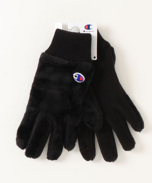 Champion(チャンピオン)の「CHAMPION/チャンピオン ボアグローブ(手袋・レディース・ベージュ/ブラック/チャコールグレー/ブラウン・FREE)」の2枚目の写真