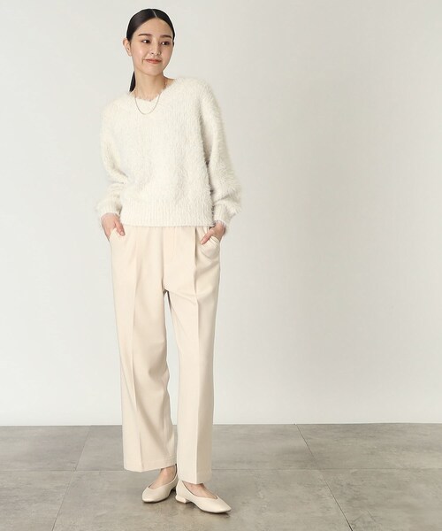 THE SHOP TK （ザ ショップ ティーケー ）の「◆美脚あったかワイドパンツ/ハグするニットシリーズ（その他パンツ・レディース・グレー系その他/アイボリー/ブラック/ブラウン系2/チャコールグレー・11/13/12/14）」の21枚目の写真