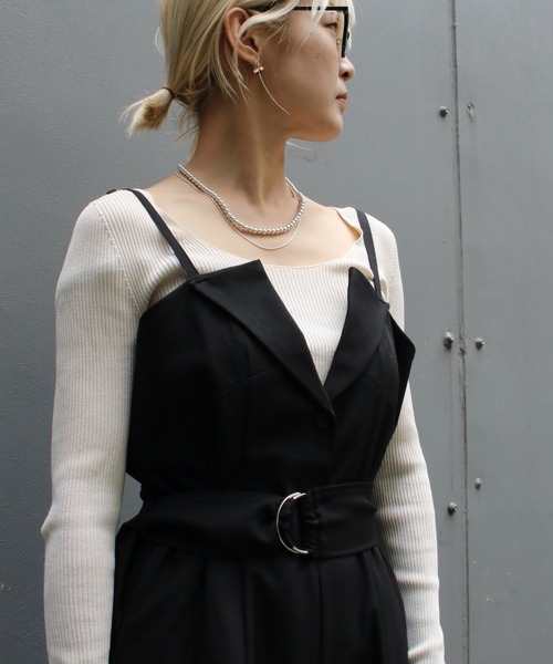 HERENCIA（ヘレンチア）の「【HERENCIA】ベルトオールインワン