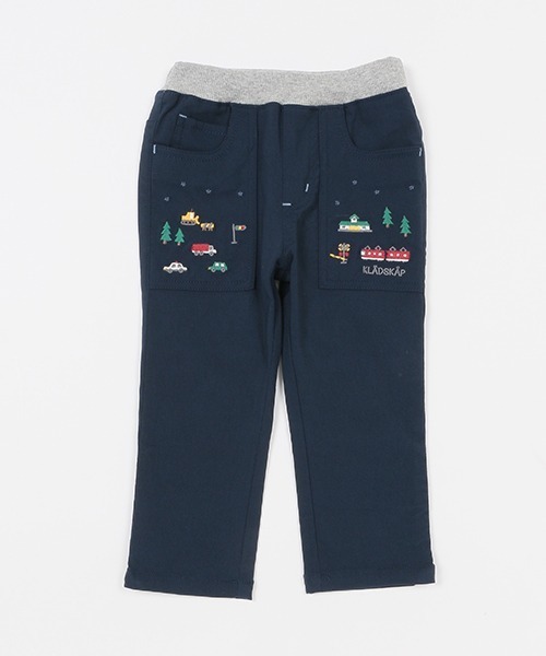 kladskap（クレードスコープ）の「乗り物と森ロング丈ストレートパンツ（チノパンツ・キッズ・マスタード/ネイビー/ブルー・80ｃｍ/90cm/110cm/100cm/120cm/130cm）」の22枚目の写真