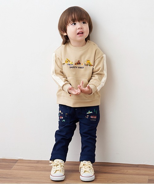 kladskap（クレードスコープ）の「乗り物と森ロング丈ストレートパンツ（チノパンツ・キッズ・マスタード/ネイビー/ブルー・80ｃｍ/90cm/110cm/100cm/120cm/130cm）」の17枚目の写真
