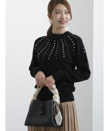 Te chichi | 求心ビジューニットプルオーバー(ニット/セーター)