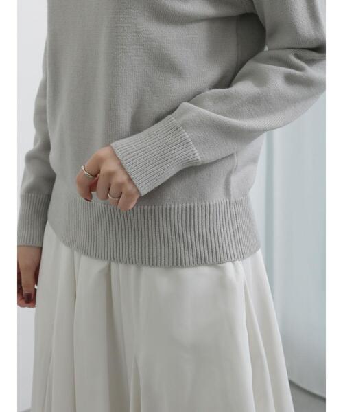 Te chichi(テチチ)の「求心ビジューニットプルオーバー(ニット/セーター・レディース・グレー/ブラック・F)」の13枚目の写真