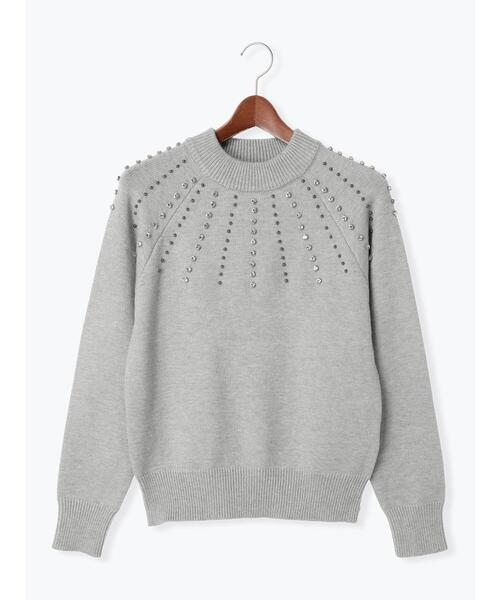 Te chichi(テチチ)の「求心ビジューニットプルオーバー(ニット/セーター・レディース・グレー/ブラック・F)」の15枚目の写真