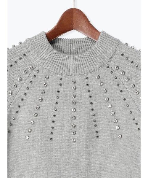 Te chichi(テチチ)の「求心ビジューニットプルオーバー(ニット/セーター・レディース・グレー/ブラック・F)」の17枚目の写真