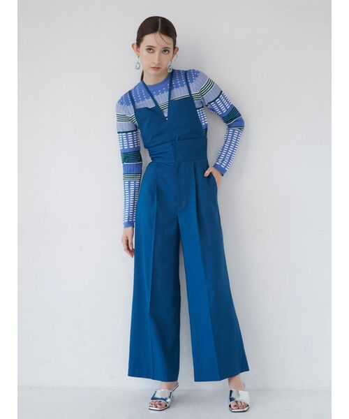 MURUA（ムルーア）の「マルチパターンニットTOPS（ニット/セーター・レディース・ブラック/ブルー/ホワイト・FREE）」の22枚目の写真