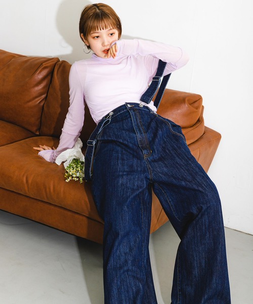 KBF（ケイビーエフ）の「2WAYデニムサロペット（サロペット/オーバーオール・レディース・ブラック/ブルー・38/36）」の13枚目の写真