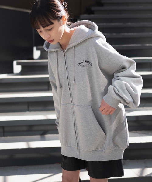 WEGO/ヘビーウエイトバックグラフィックZIPパーカー（パーカー）｜WEGO