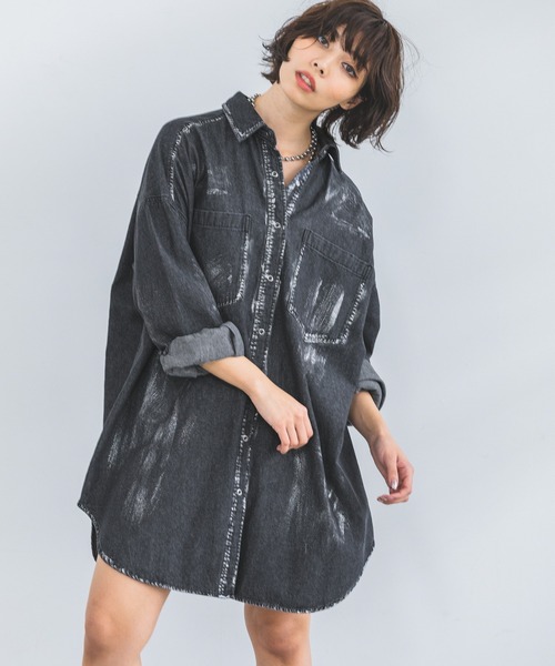 「PAGEBOY」 長袖シャツ FREE ブラック レディース PAGEBOY 「PAGEBOY」 長袖シャツ FREE ブラック レディース