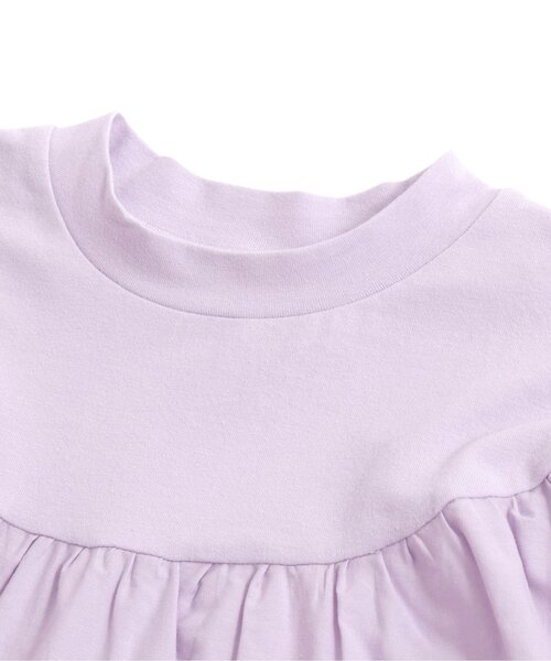 Ampersand（アンパサンド）の「premier カットソー切替ティアードチュニックワンピ（ワンピース・キッズ・ラベンダー/チャコール/アイボリー/イエロー・100/140/110/130/80/120/90）」の20枚目の写真