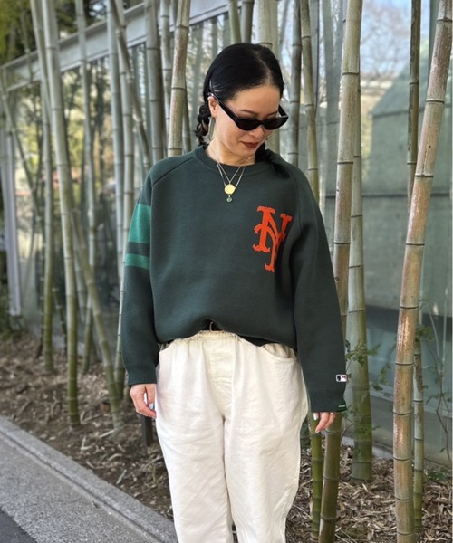 APPLEBUM（アップルバム）の「"New York Mets" Knit Sweater（ニット/セーター・メンズ・グリーン・LARGE/MEDIUM/X-LARGE）」の3枚目の写真