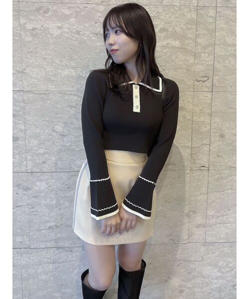 セール】サイドラインミニスカート（スカート）｜dazzlin