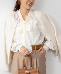 NOLLEY’S Sophi | カットドビーボウタイブラウス(シャツ/ブラウス)