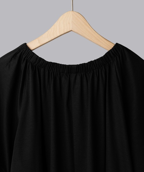 【 ADAWAS / アダワス シルケット ジャージー ギャザー ドレス ADAWAS（アダワズ）の「【 ADAWAS / アダワス 】SILKET JERSEY