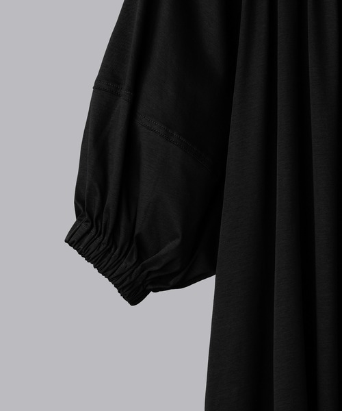 【 ADAWAS / アダワス シルケット ジャージー ギャザー ドレス ADAWAS（アダワズ）の「【 ADAWAS / アダワス 】SILKET JERSEY