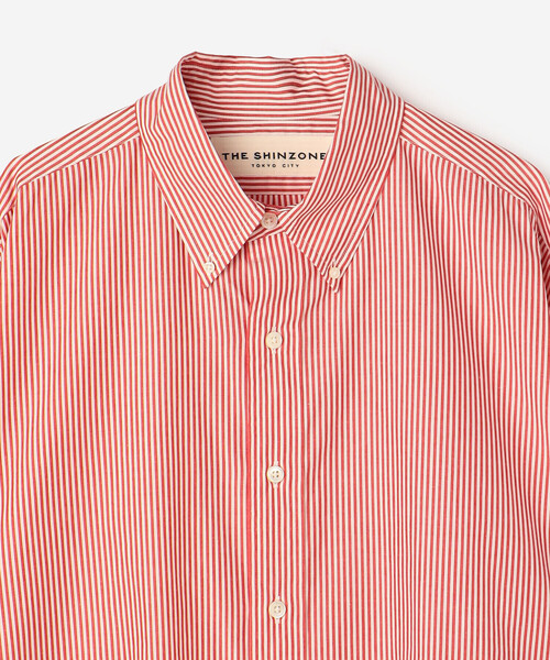 THE SHINZONE(ザ シンゾーン)の「THE SHINZONE | 〈別注〉STRIPE DADDY SHIRT WOMEN(シャツ/ブラウス・レディース・ブルー系その他/レッド系その他・P)」の11枚目の写真