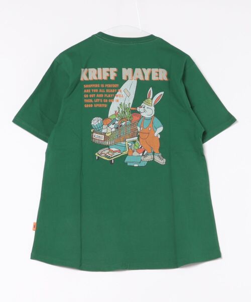 KRIFF MAYER Lady's Collection（クリフメイヤーレディースコレクション）の「キャンプラビットAライン半袖T（Tシャツ/カットソー・レディース・ブルー/その他5/チャコール/グレー/オフホワイト/カラフル/グリーン/レッド・LARGE/MEDIUM）」の9枚目の写真