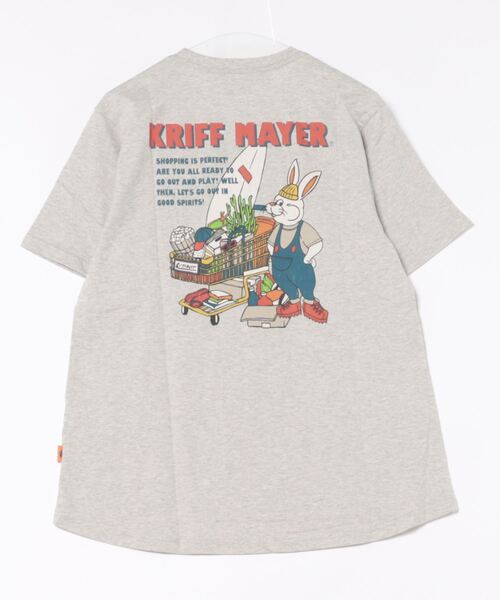 KRIFF MAYER Lady's Collection（クリフメイヤーレディースコレクション）の「キャンプラビットAライン半袖T（Tシャツ/カットソー・レディース・ブルー/その他5/チャコール/グレー/オフホワイト/カラフル/グリーン/レッド・LARGE/MEDIUM）」の12枚目の写真