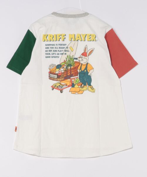KRIFF MAYER Lady's Collection（クリフメイヤーレディースコレクション）の「キャンプラビットAライン半袖T（Tシャツ/カットソー・レディース・ブルー/その他5/チャコール/グレー/オフホワイト/カラフル/グリーン/レッド・LARGE/MEDIUM）」の14枚目の写真