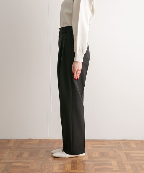 URBAN RESEARCH DOORS（アーバンリサーチドアーズ）の「ダブルクロス2タックトラウザー（その他パンツ・レディース・チャコールグレー/ブラック・SMALL/MEDIUM）」の18枚目の写真