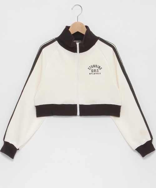 by LOVEiT（バイラビット）の「ショートトラックジャケット（ジャージ・キッズ・オフホワイト/ブラック/ラベンダー・130cm/120cm/140cm/150cm/160cm）」の17枚目の写真