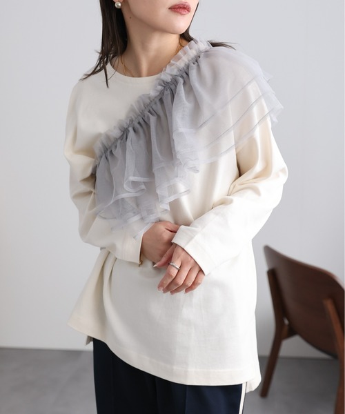 21AW SIIILON Prototype epron dressフリル付け襟 21AW SIIILON Prototype epron dressフリル付け襟