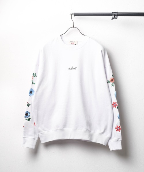 【セール】【69】フラワー刺繍裏毛スウェット（スウェット）｜ARCHIVER（アーカイバ）