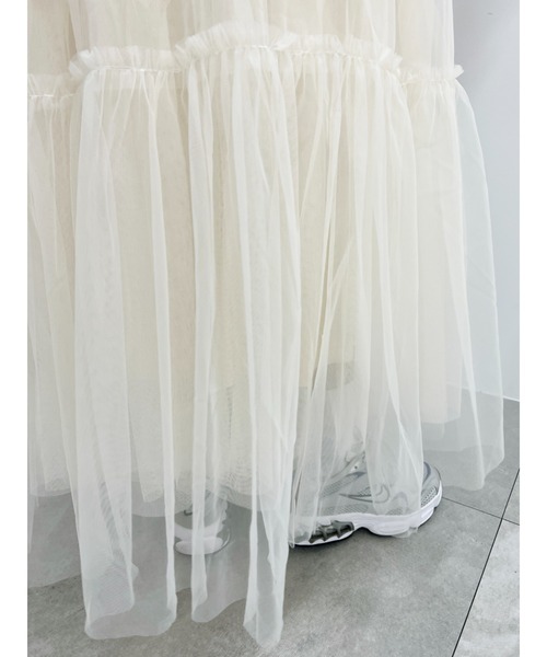 WC（ダブル シー）の「【2WAY】シアーロングワンピース（ワンピース・レディース・アイボリー/ブラック/グレー・FREE）」の11枚目の写真