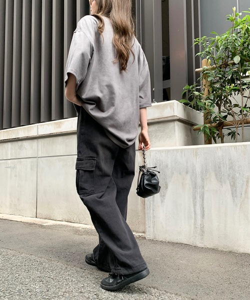 SHEPP(シープ)の「デニムバルーンシルエット ワイドカーゴパンツ(カーゴパンツ・メンズ・ブラック/ブルー・M/L/XL)」の8枚目の写真