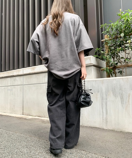 SHEPP(シープ)の「デニムバルーンシルエット ワイドカーゴパンツ(カーゴパンツ・メンズ・ブラック/ブルー・M/L/XL)」の9枚目の写真