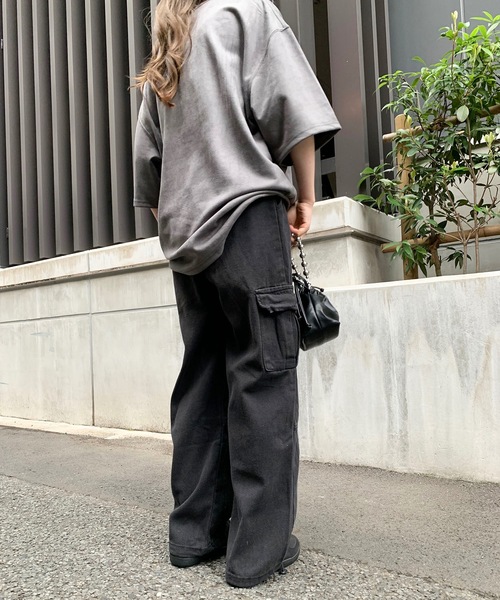 SHEPP(シープ)の「デニムバルーンシルエット ワイドカーゴパンツ(カーゴパンツ・メンズ・ブラック/ブルー・M/L/XL)」の10枚目の写真