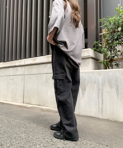 SHEPP(シープ)の「デニムバルーンシルエット ワイドカーゴパンツ(カーゴパンツ・メンズ・ブラック/ブルー・M/L/XL)」の18枚目の写真