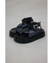 PLUS（プラス）の「【PLUS】アンクルベルトサンダル（サンダル）」