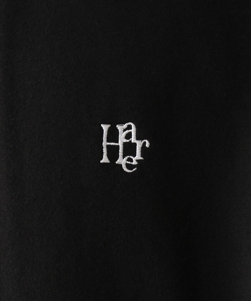 HARE（ハレ）の「HAREロゴBIGドルマンハーフZIP(HARE)（Tシャツ/カットソー・メンズ・パープル/ホワイト/ブラック・SMALL/MEDIUM）」の20枚目の写真