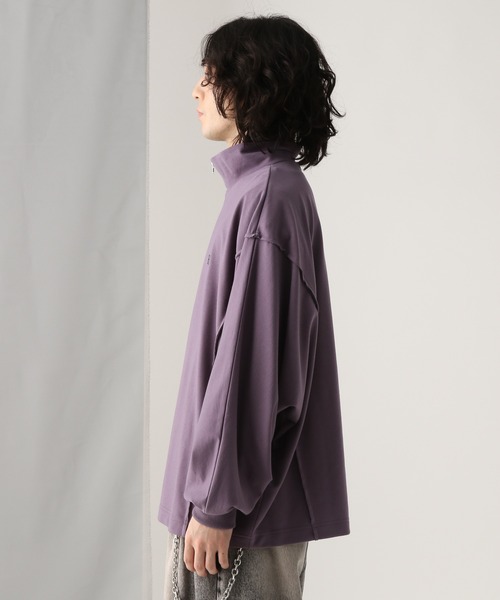 HARE（ハレ）の「HAREロゴBIGドルマンハーフZIP(HARE)（Tシャツ