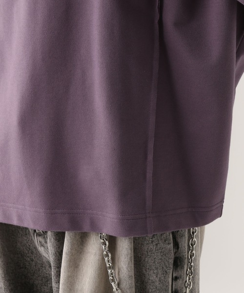 HARE（ハレ）の「HAREロゴBIGドルマンハーフZIP(HARE)（Tシャツ/カットソー・メンズ・パープル/ホワイト/ブラック・SMALL/MEDIUM）」の19枚目の写真